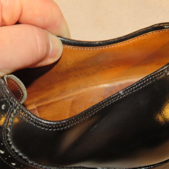 Church\'s Custom Grade Black Leather Shoes Size 9.5 D